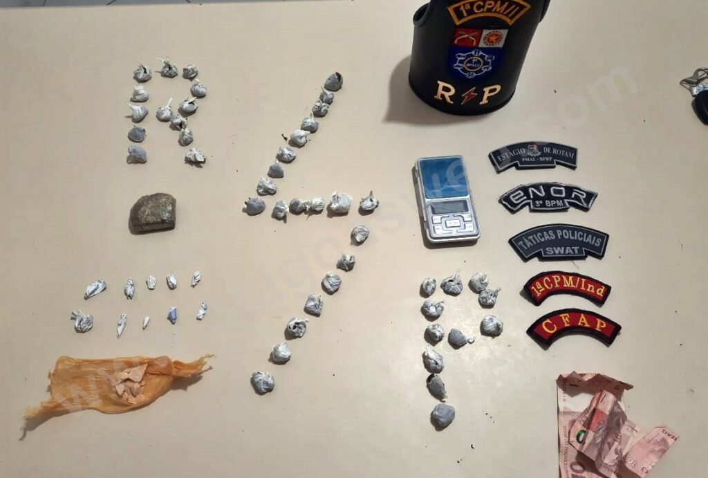 RP da 1ª Cia prende homem traficando drogas na região do mercado público de São Miguel dos Campos 1 1ª Cia/Ind