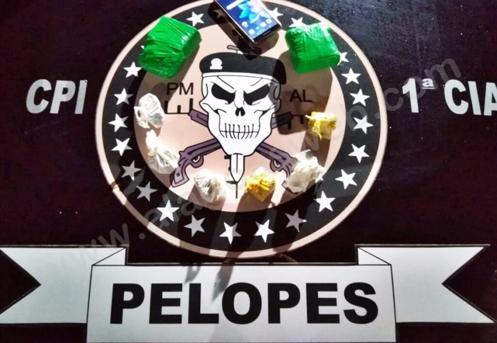 Pelopes da 1ª Cia prende dupla e apreende drogas no Hélio Jatobá em São Miguel dos Campos 1 1ª Cia/Ind