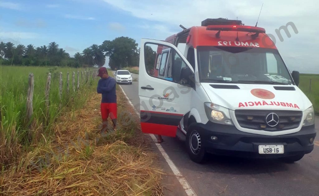 Samu socorre motociclista vítima de acidente na AL 420 1 AlagoasWeb