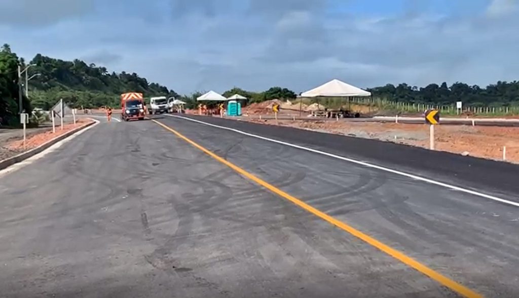 Trecho interditado da BR 101 passa por últimos ajustes para liberação 1 AlagoasWeb/Reprodução