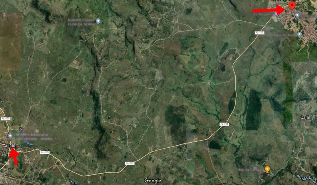 Reprodução Google Maps