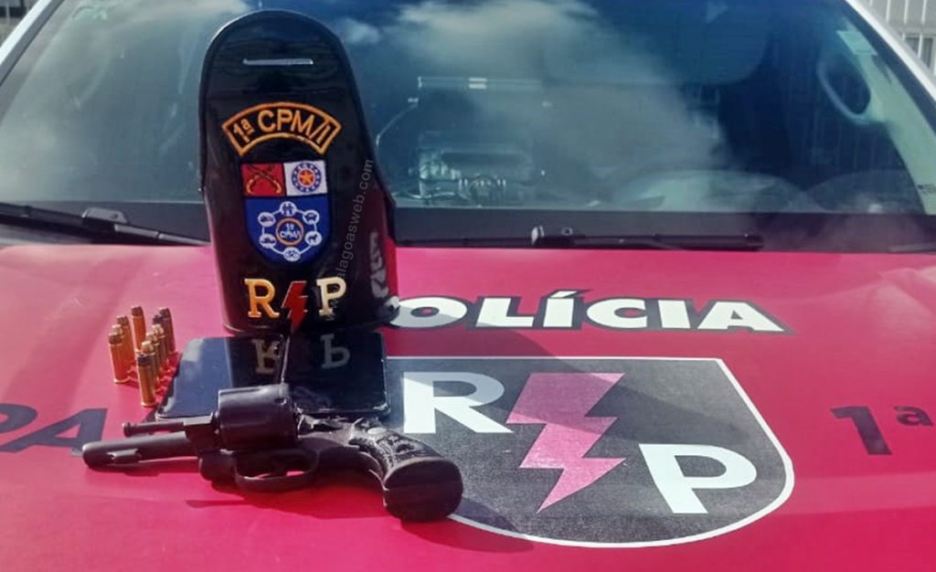 Procurado pela Justiça é preso por posse ilegal de arma em São Miguel dos Campos 1 Cortesia 1ª Cia/Ind