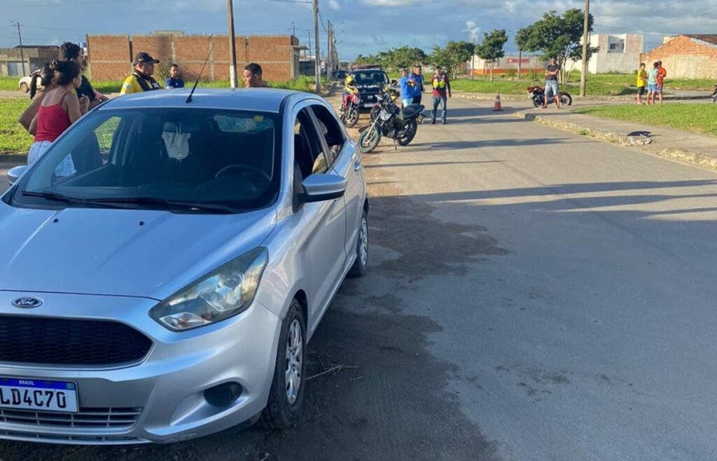 Acidente com motocicleta em São Miguel
