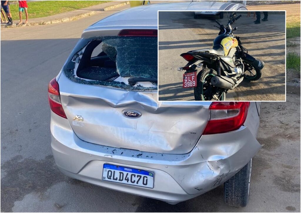 Acidente com motocicleta em São Miguel