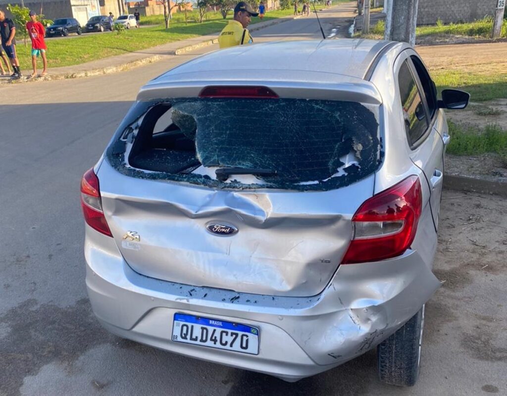 Acidente com motocicleta em São Miguel