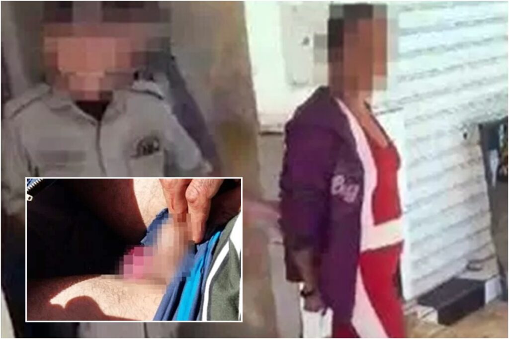 Esposa corta testículo de marido