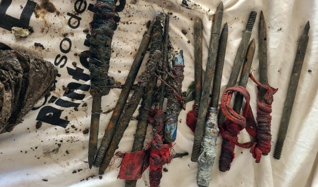 Armas artesanais em presídio de Alagoas (foto: Seris)