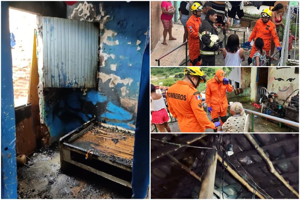 Criança provoca incêndio brincando com fósforo em casa no interior de Alagoas