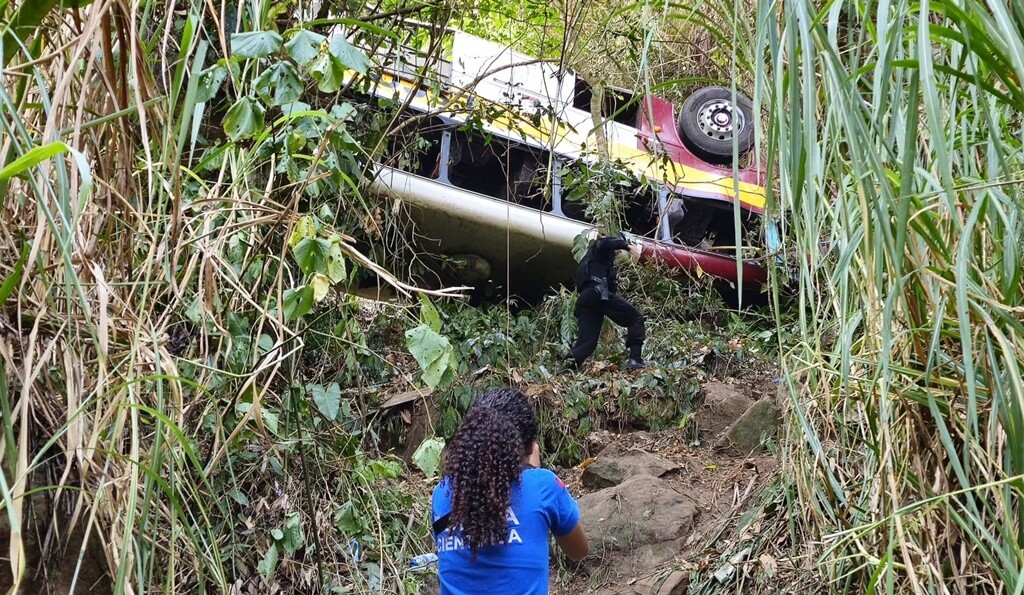 Justiça determina remoção de ônibus que tombou na Serra da Barriga após ação do Ministério Público