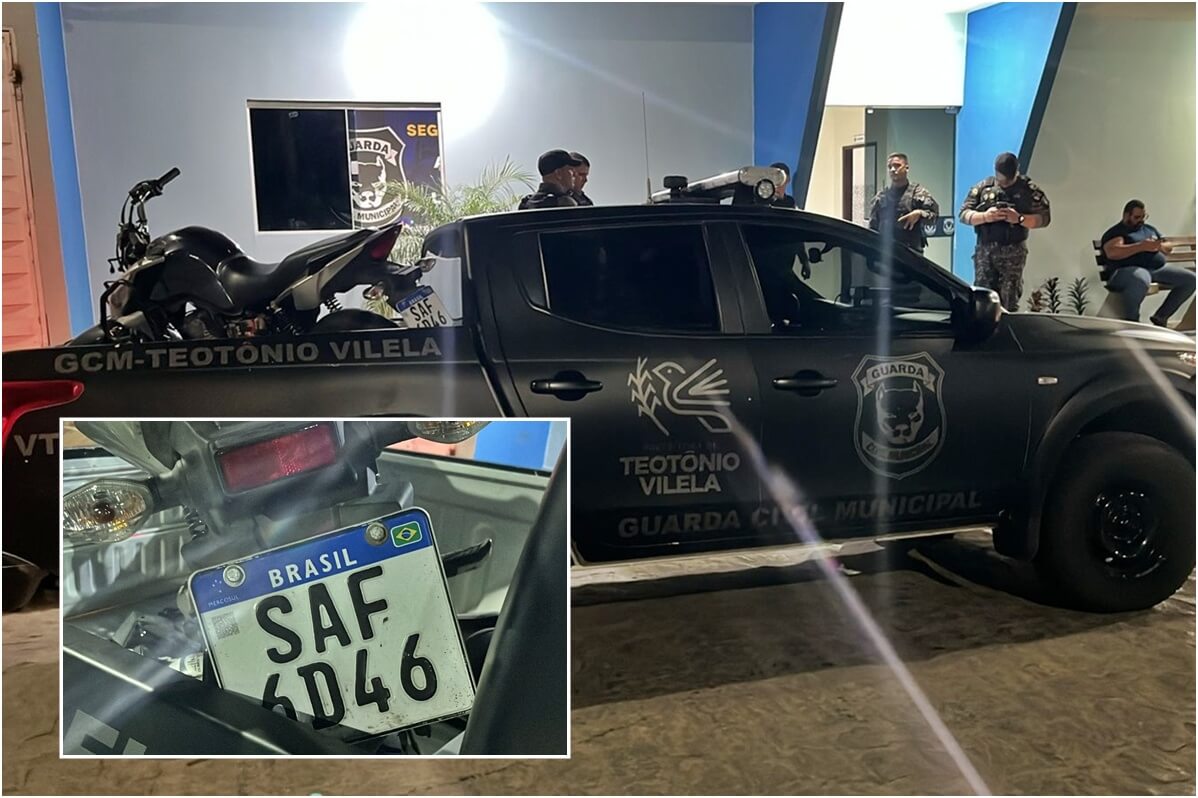 Polícia Municipal prende bandido e recupera moto roubada em Teotônio Vilela