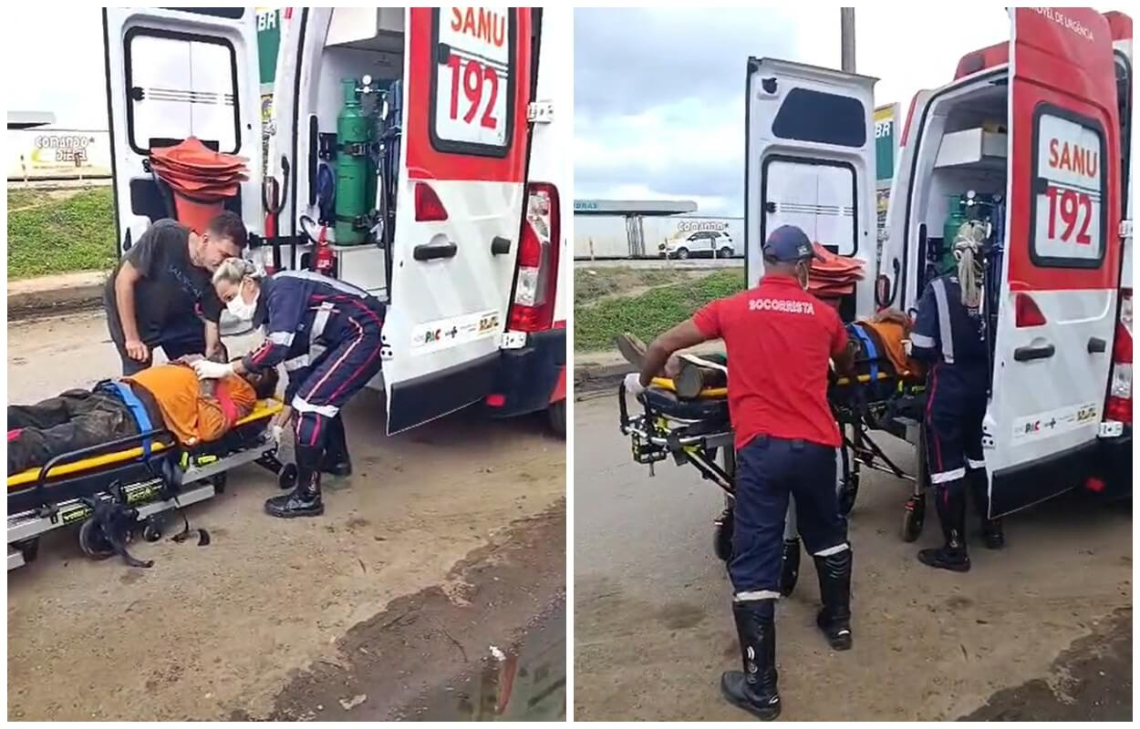 Mecânico sofre queda após ingerir bebida alcoólica e socorrido pelo Samu em São Miguel dos Campos