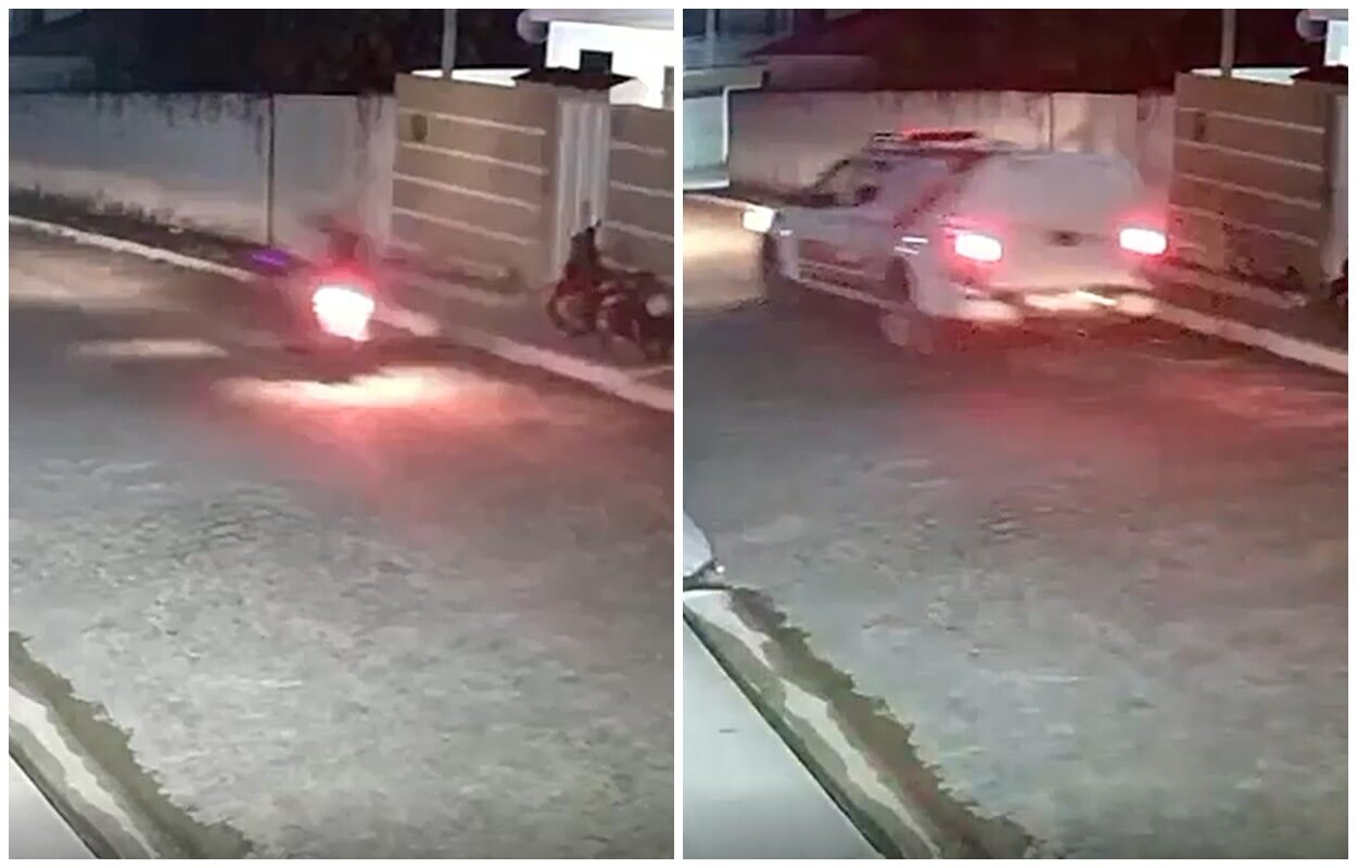 Menor foge da PM em motocicleta e protagoniza perseguição no centro de Boca da Mata, assista