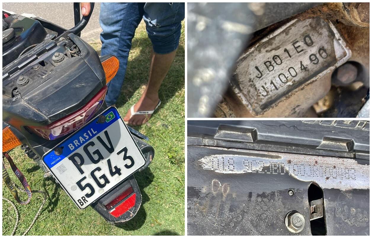 Motociclista de 51 anos é flagrado com veículo clonado
