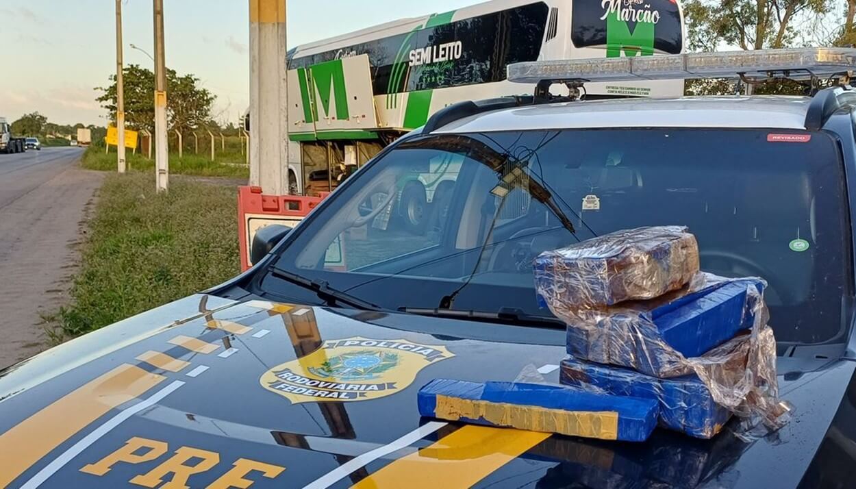 PRF prende homem com 12kg de maconha na BR-101 em Alagoas