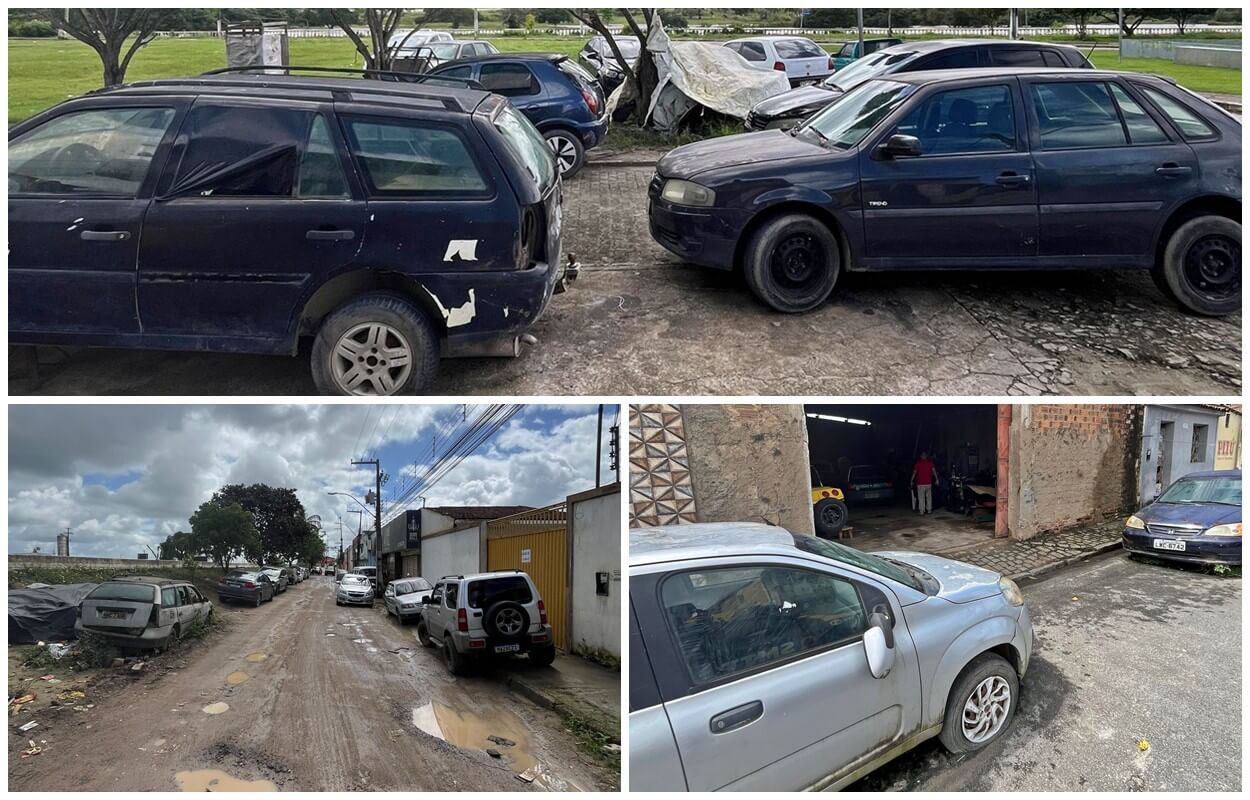 SMTT realiza campanha para retirada de veículos abandonados em vias públicas em São Miguel dos Campos