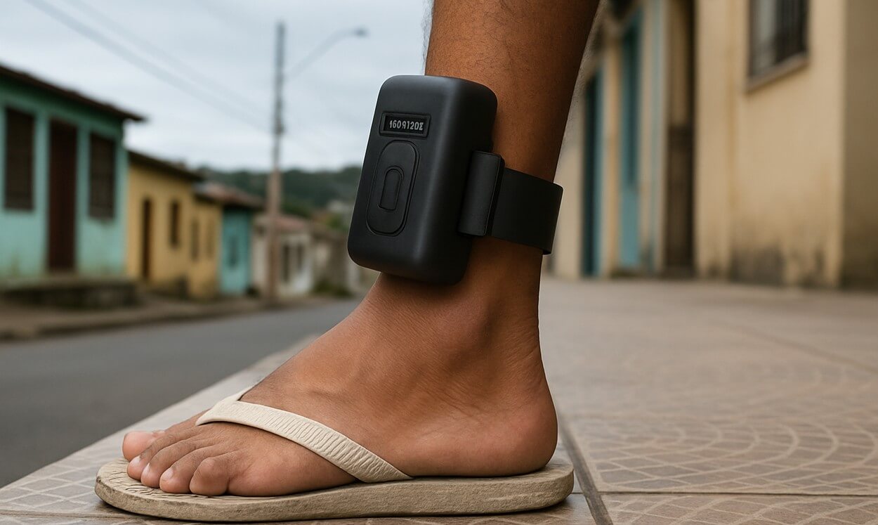 Homem com tornozeleira eletrônica é preso em Roteiro