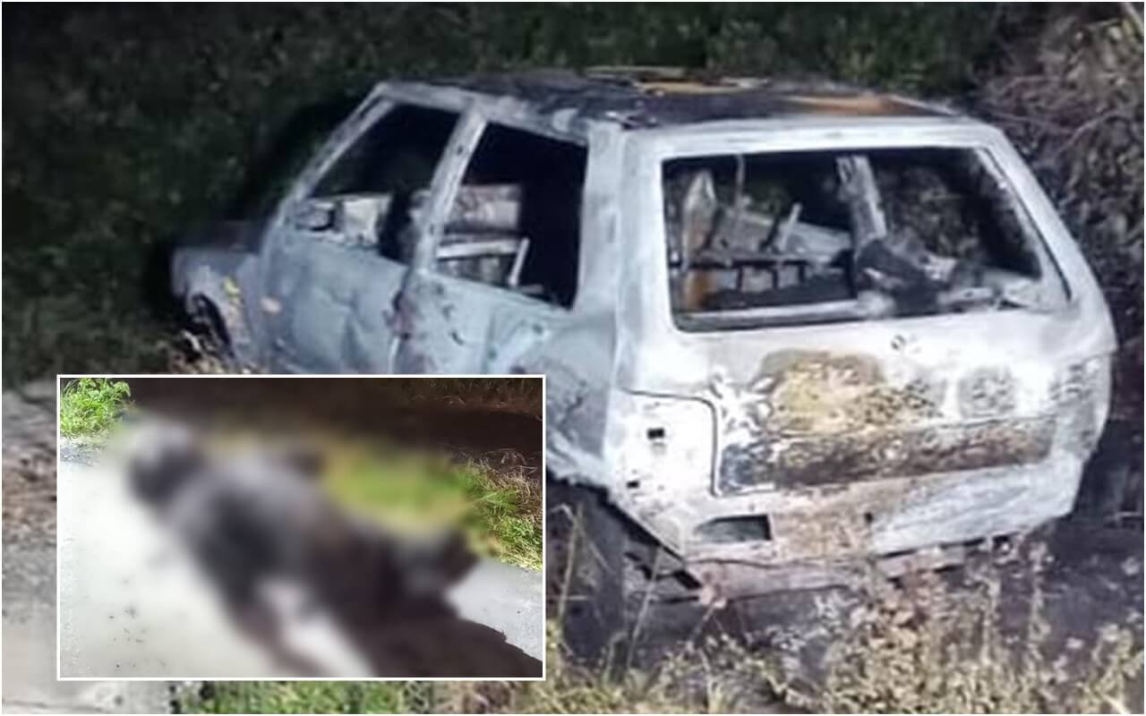 Corpo carbonizado encontrado em veículo era de jovem natural de São Miguel dos Campos