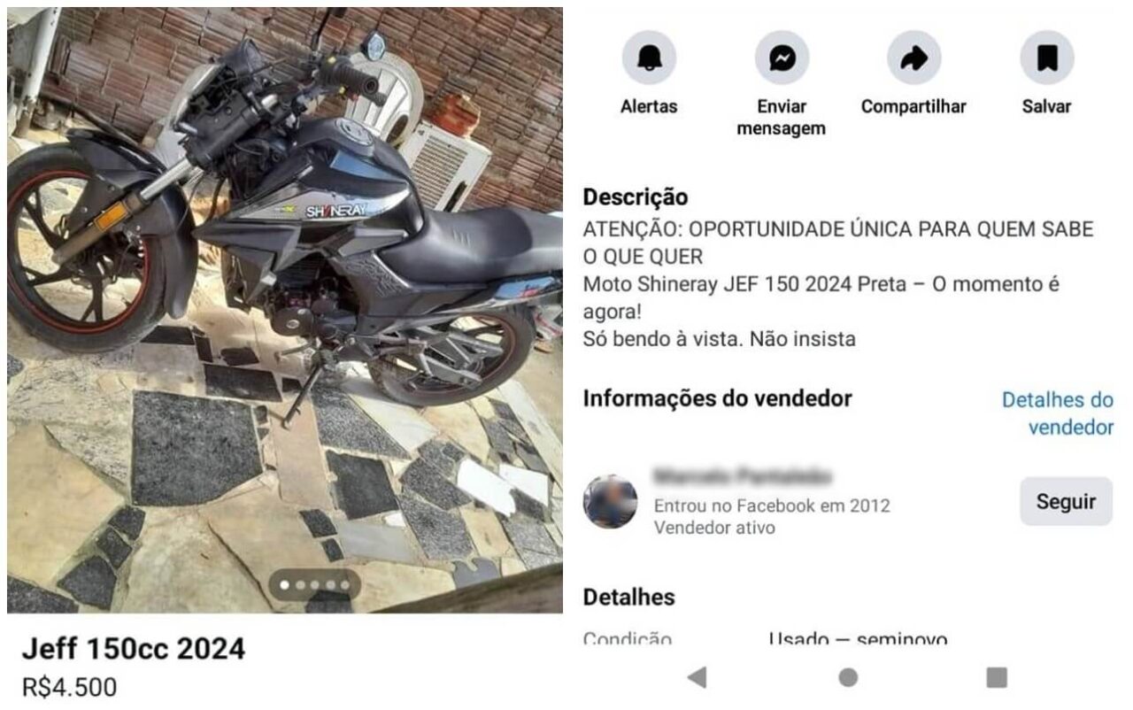 8º BPM recupera moto roubada após anúncio no Facebook