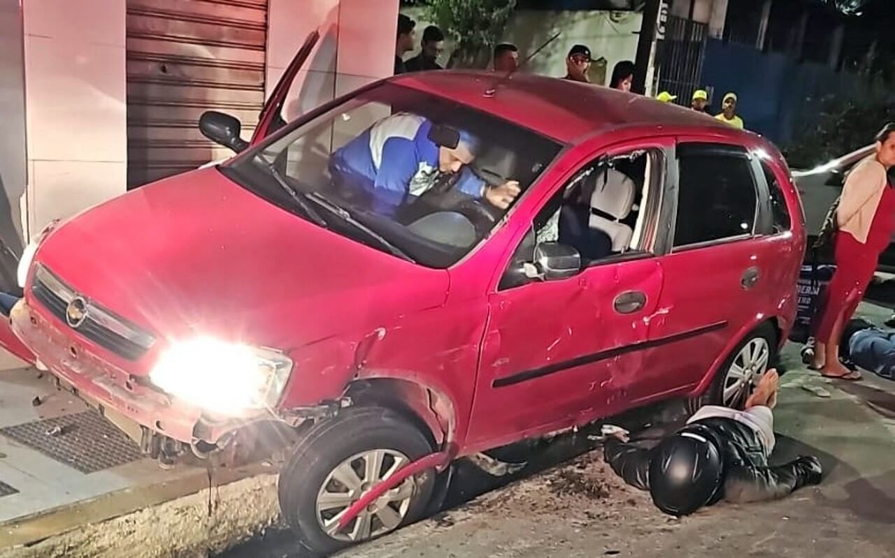 Adolescente que 'furou' blitz e provocou acidente é apreendido pela Lei Seca