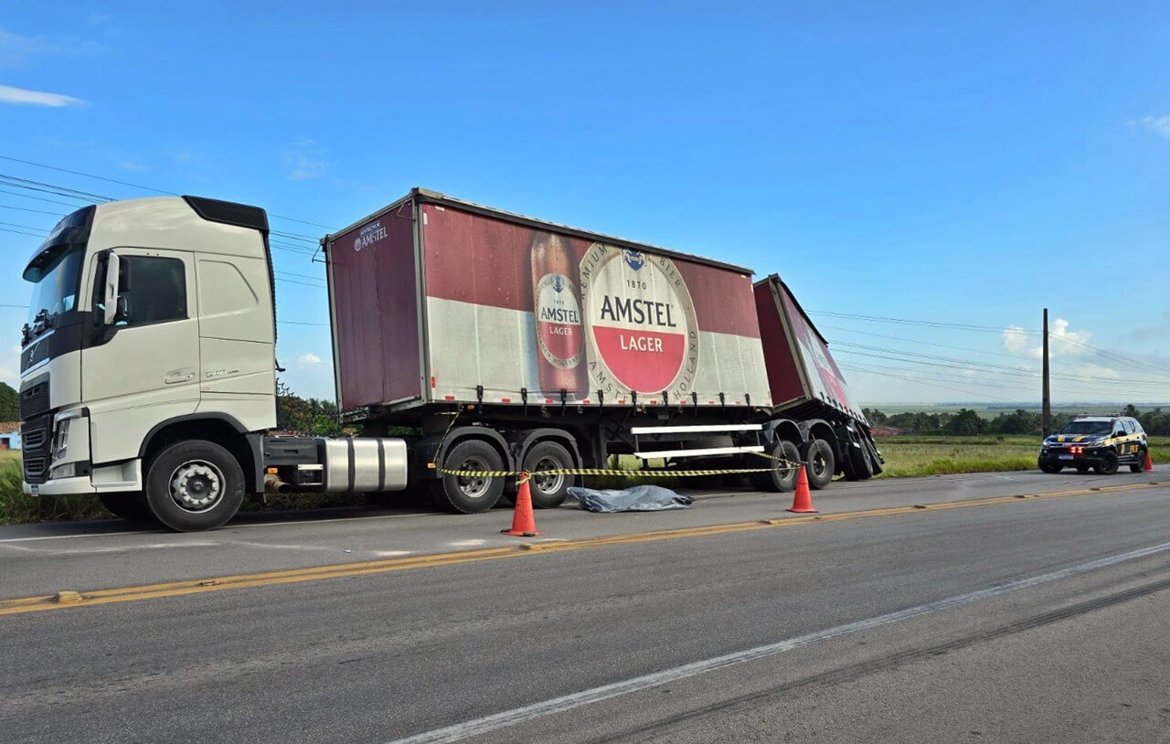 Andarilho morre atropelado por carreta na BR 101 em Alagoas 1