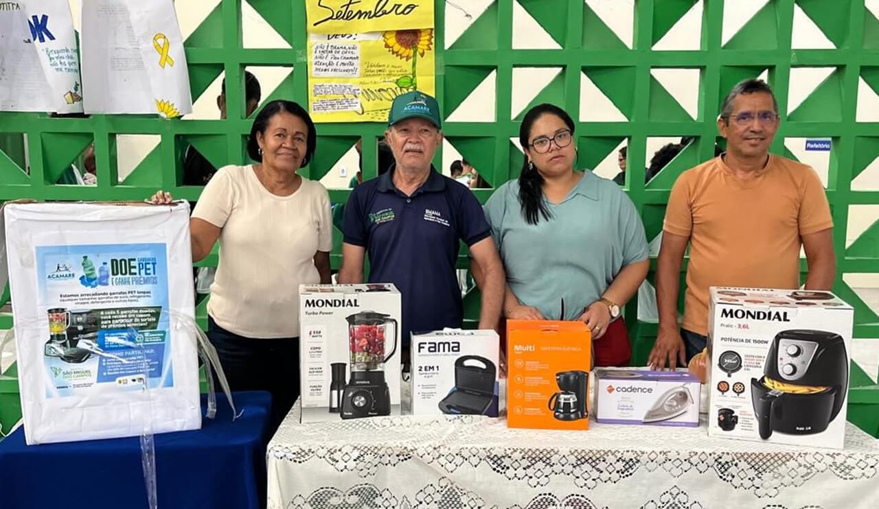 Campanha 'Doe PET e Ganhe Prêmios' incentiva reciclagem e premia participantes em São Miguel dos Campos