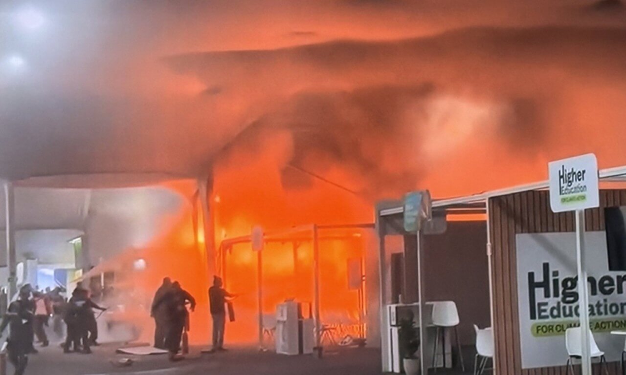Incêndio atinge pavilhões da COP30 e provoca evacuação e caos