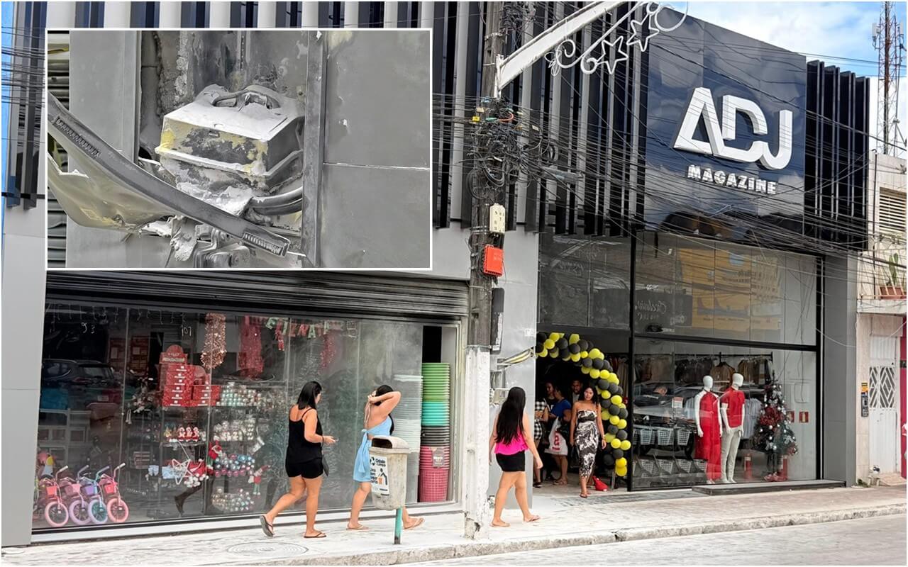 Princípio de incêndio mobiliza funcionários e assusta clientes no Centro de São Miguel dos Campos