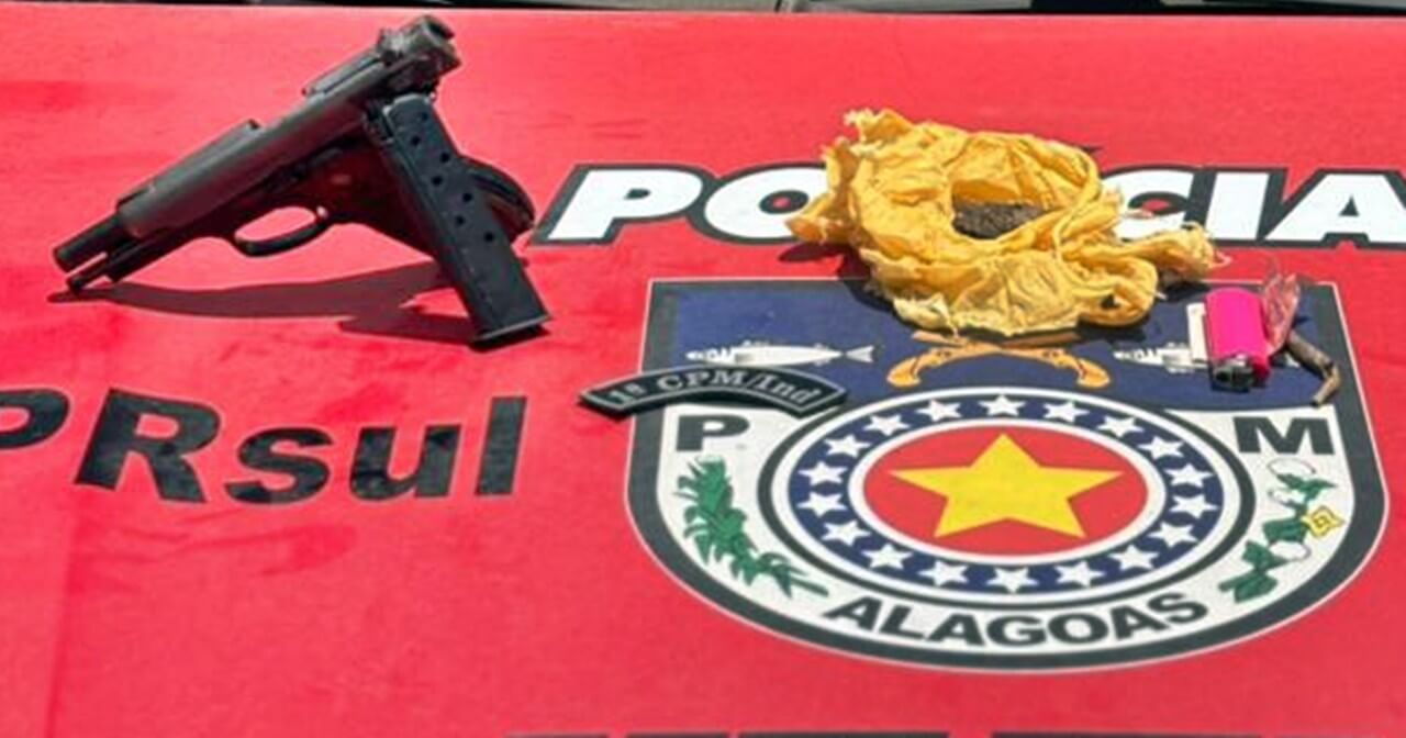 Homem preso armado diz que está sendo ameaçado por ter caso com mulher casada em São Miguel dos Campos