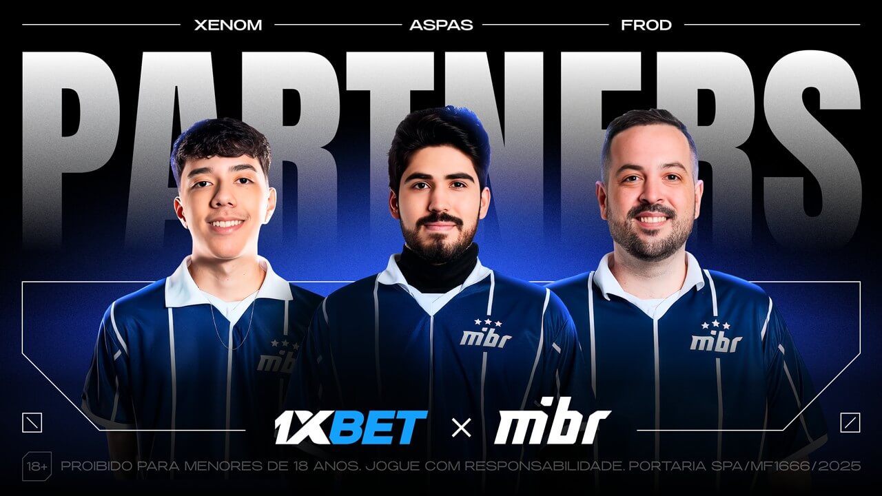 1xBet se torna a primeira parceira oficial de apostas da equipe de VALORANT da MIBR