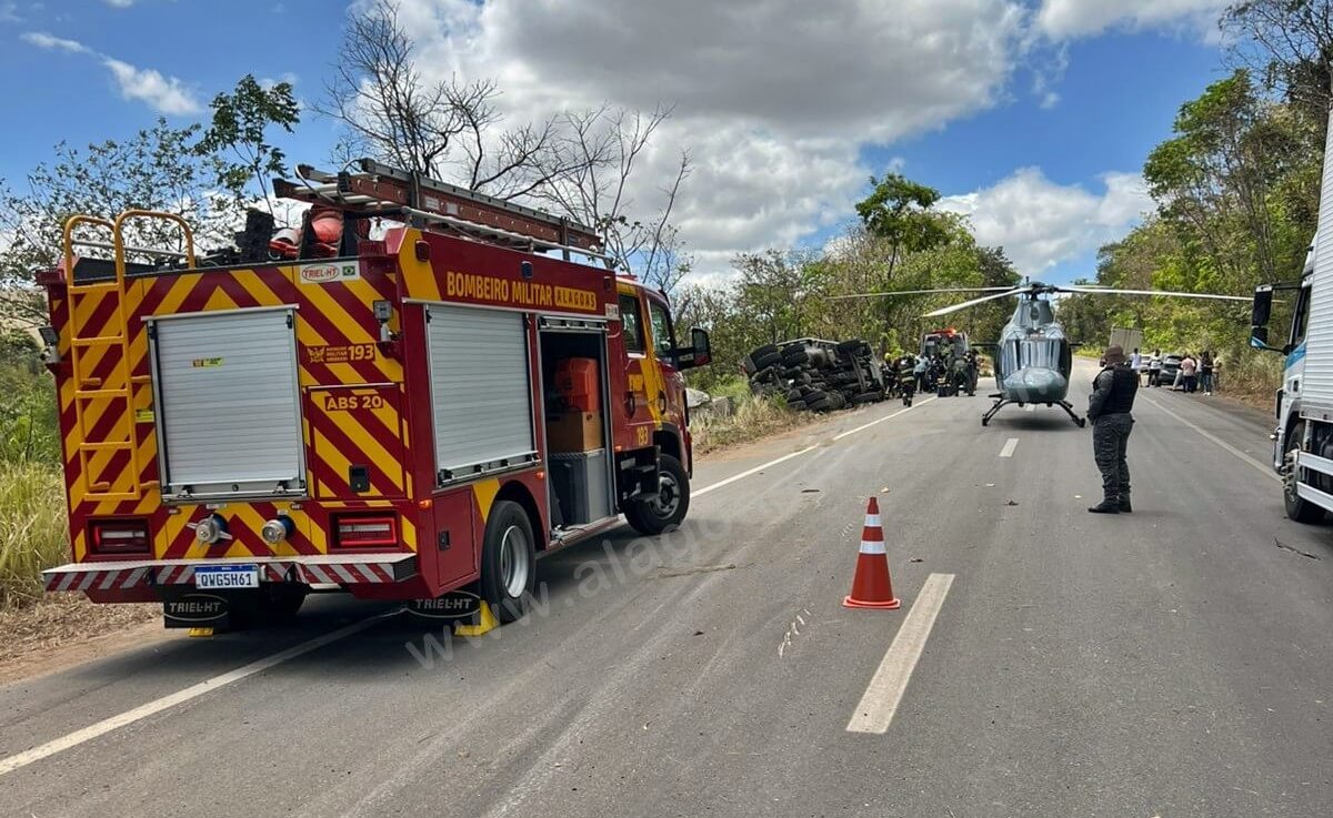 Acidente com caminhão deixa uma pessoa ferida na BR-101 em Alagoas