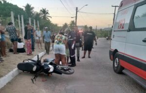 Acidente envolvendo casal e criança em moto deixa três feridos em São Miguel dos Campos