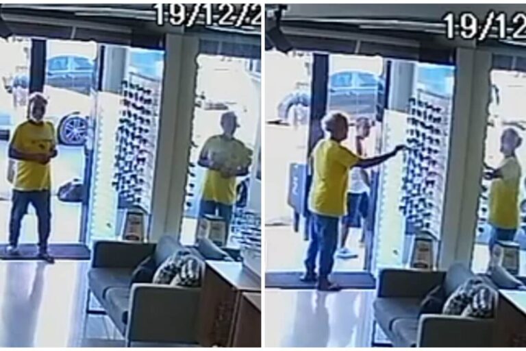Assista: Câmeras de segurança flagram homem furtando óculos em loja no Centro de São Miguel dos Campos