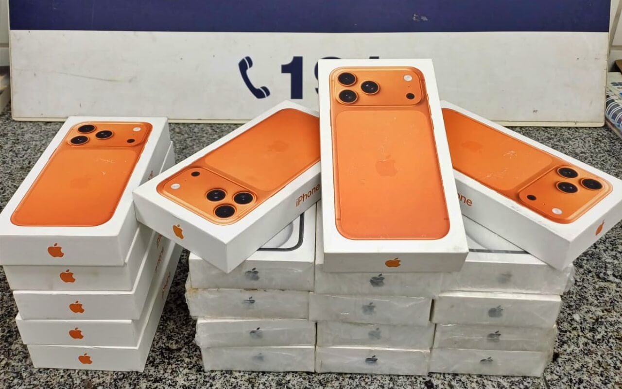 PRF apreende mais de R$ 130 mil em iPhones sem nota fiscal em São Miguel dos Campos