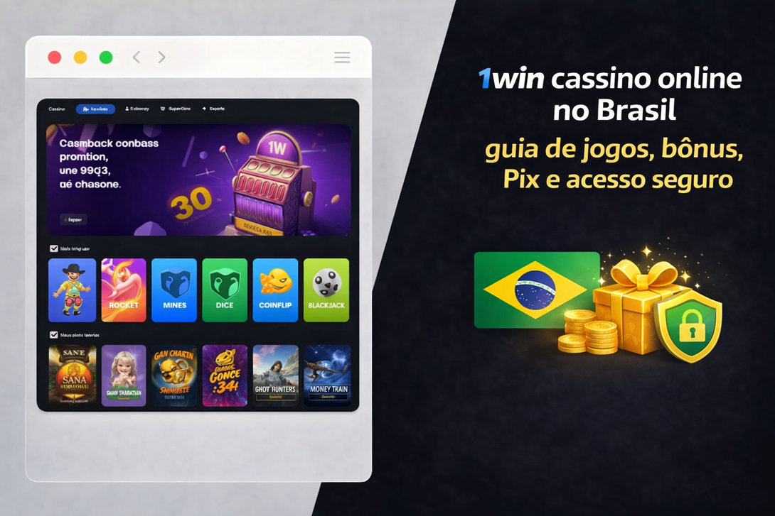 1win cassino online Brasil guia de bônus e Pix