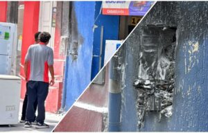 Assista: Curto-circuito em contador de energia causa princípio de incêndio em loja no centro de São Miguel dos Campos